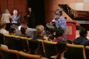 007 Distributing the Steinway carry all for use at the competition