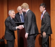 068 Carter Johnson and Eric Lin recipients and tied for second place of the One-Piano, Four Hand Ensemble