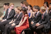 072 Carter Johnson acknowledges Youlan Ji's capturing the first prize