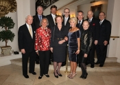 The Stecher and Horowitz Foundation Board Members - Top Row: Charles V. Schaefer, III, William S. Hearst, Mark S. Horowitz, Norman Horowitz, Melvin Stecher, Dr. Vincent T. Garone - Bottom Row: John Sussek, Joyce B. Cowin, Margaret O. Carpenter, Janet Tweed Gusman, Laura Falb