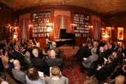 39 Angie Zhang performing in the library of The Lotos Club